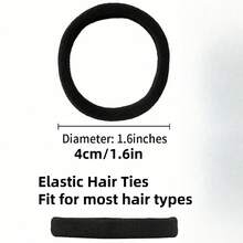10/100/200/300/500/1000 pezzi Elastici per capelli senza cuciture ad alta elasticità | Fasce elastiche per coda di cavallo nere e colorate, essenziali comodi per casa e viaggio, accessori per capelli da donna, strumenti per capelli, accessori di bellezza, accessori per capelli ricci da donna, autunno, viaggio, strumenti per capelli, accessori da donna, roba per capelli, autunno, accessori per capelli da donna, strumenti per capelli