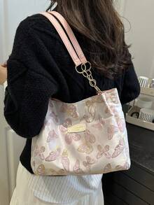 Bolso Mensajero Casual Vintage, Maletín Cruzado Estilo Workwear para Hombres - Rosa - Ver 5