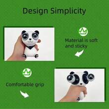 Đồ chơi bóp giảm căng thẳng hình gấu trúc mắt lồi ngộ nghĩnh, sản phẩm mới năm 2026, đồ chơi sáng tạo, quà tặng cho bé trai, bé gái, ngày Valentine, năm mới, sinh nhật, Giáng sinh, Halloween, món quà hoàn hảo, trang trí nhà cửa. - Nhiều màu - Xem 11