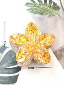 1 Stück/3 Stücke/6 Stücke Blume Muster Lässig ABS Kunststoff (ABS Harz) 2025 Neue Ditsy Blumen Elektroplattierte Haarklammern, geeignet für Strand, Reise, Party, Urlaub, Schulanfang, süße Frisur Accessoires Haaraccessoires Herbst Accessoires Herbst Haarklammern Flora Haarspange Blumenclip Winter