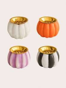1 pieza Quemador de incienso con forma de calabaza, de material de resina con diseño creativo para decoración del hogar, apto para quemar incienso, decoración de mesa, decoración del hogar, regalo festivo, decoración de entrada y gabinete