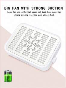 Nail Dust Collector - Professional Powerful Suction Vacuum Fan Dust Collector With LED Display, Adjustable Speed, Reusable Filter For Acrylic Nail Polishing Nail Salon Home Use