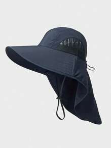 1pc Unisex Sunproof Sun Hat With Neck Cover, Breathable Fishing Hiking Bucket Hat Outdoor Spring Summer, Camouflage Pattern Random