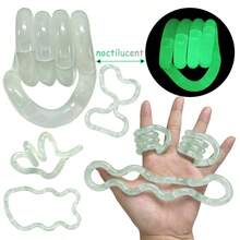 1/4/5个装指尖玩具,适合自闭症成人的感官玩具,温度变化手指玩具,缓解焦虑和压力,色彩鲜艳的静音手指玩具,可定制感官玩具颜色 - 彩色 - 查看 8