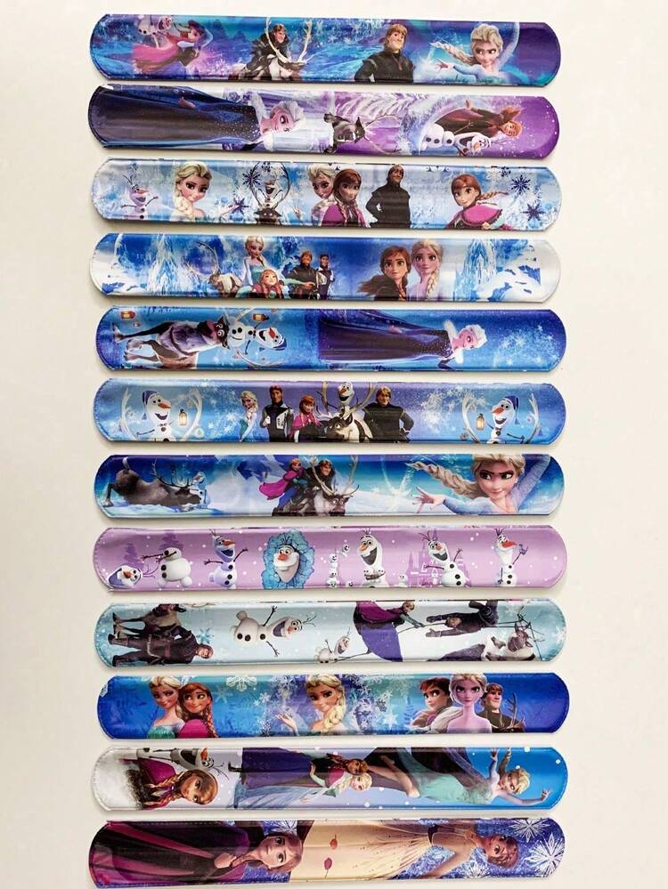 12pcs/Set Clapper Rings, Clapper Bracelets, Ice Queen Anna Clapper Rings, Party Supplies Toys - Multicolor - View 5