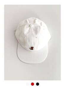 1 件软冠平檐帽,新款春夏学院风字母刺绣棒球帽,防晒拼接棒球帽,适合春夏街舞嘻哈,小巧适合小脸 - 彩色 - 查看 17