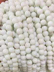 Ca. 60 Stücke 8mm klassische einfarbige Glasperlen für DIY Schmuckherstellung, geeignet für Armbänder, Halsketten, Alltagsmode