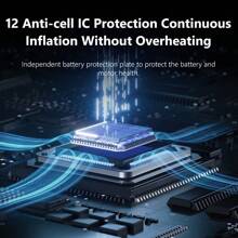 CARSUN New 22-Cylinder Strong Power Handheld 12V Lighting Air Compressor Pump - Yellow - View 7