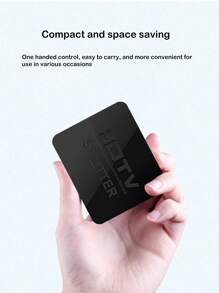 Divisor HDTV 4K 1 entrada 2 salidas, convertidor de pantalla dual para computadora y TV, dispositivo de pantalla dividida de alta definición