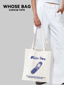 Kpop 偶像 -Attention-蓝蝴蝶元素、NJZ、Hanni、Danielle、Haerin、Hyein 成员手提包、手提包、女士手提包、可重复使用购物袋、可折叠大容量休闲购物袋、NJZ 组合 Kpop 商品、“BNZ”礼品