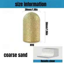 Professioneller Winkelschleifer Fräsaufsatz-Set für Quarzstein-Arbeitsplatten mit Heckbogen-Schneidkopf, Spritzschutz für Stein, Heck-Rundbodenpolierkopf - inklusive kostenlosem M10-Adapter