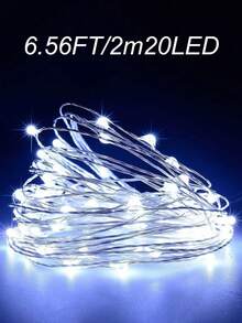 1 Dây đồng bảy màu 1.2.3.5.10.20 mét, Đèn dây đồng tiên chạy bằng pin, 20 mét có chức năng nhấp nháy, Dây đèn trang trí tự làm, Thích hợp cho lễ hội, đám cưới, tiệc tùng, vườn, gia đình, ký túc xá, phòng ngủ và trang trí trung tâm, Rất thích hợp cho bình trang trí tự làm, hoa, quà tặng, Đèn dây đồng tiên nhiều màu - ánh sáng đa sắc - Xem 47