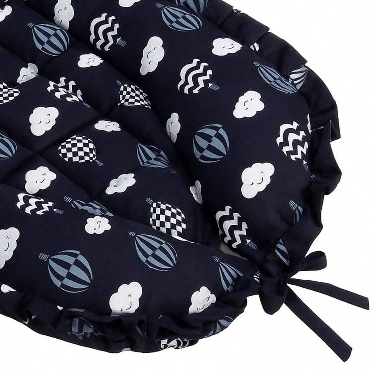 Soft 100% Cotton Plain Or Printed Baby Sleeping Nest - 海上氣球 - 查看 3