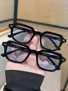 1 件/2 件/3 件女士铆钉装饰方形太阳镜，复古简约金属铰链太阳镜，适合旅行、派对、日常使用，时尚遮阳优雅装扮，家庭出游，旅行度假，夏季海滩度假，户外，旅行