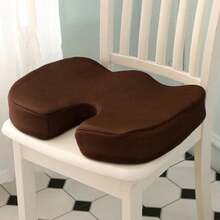 1 件超大加厚黑色透气网布记忆海绵慢回弹坐垫 - 45*35*7cm - 记忆海绵座垫，适合居家、办公室、长时间坐着，缓解坐姿疼痛，缓解坐骨神经痛、臀部和尾骨疼痛，适用于办公室工作人员、司机椅、办公椅、椅垫、椅枕、坐垫、游戏椅