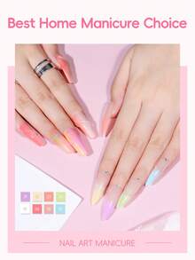 COSCELIA 25PCS Jelly Gel Nail Polish Set 25 Sheer Translucent Colors Soak Off UV LED For Spring Summer Home Manicure Gift - Love the Color Of Wings - View 2