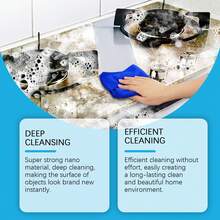 Cleaning Sponge Scrubber, Nano Magic Scrub Brush For Stove, Tile, Removing Stains And Dirt