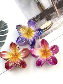 1 peça/3 peças/6 peças/18 peças Clipes de Cabelo com Estampa Floral Casual de Plástico ABS (Resina ABS) 2026 Novo Eletrodepositado Margarida Flor Muito Vendida, Adequado para Férias, Viagem, Festa, Aniversário, Escritório, Acessórios de Cabelo de Verão na Praia Clipes de Garra Flor Clipes de Cabelo Férias Presilha de Cabelo Moda - Multicolorido - Visão 14