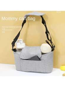 1pc Multi-Functional Baby Stroller Organizer Hanging Bag, Meets Various Storage Needs For Baby's Short-Distance Travel - Multicolor - View 4