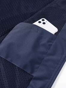 1 Áo khoác du lịch ngoài trời thông thường dành cho nam, Đồ bảo hộ lao động chụp ảnh, Áo vest ngoài trời tiện dụng, Phong cách giải trí - Màu xanh lam - Xem 8