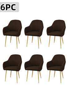 Waterproof Curved Back Chair Covers Modern With Armrest, Stretch Accent Dining Room Chairs Covers Slipcovers, Office Desk Chair Covers, Swivel Armchair Cover Protector For Vanity Living Room - Multicolor - View 22