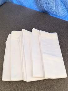 5 Paar Kinder Weiße Überknie-Socken, gerade Röhren lange Socken ohne Ferse, Jungen & Mädchen Outdoor Sport Fußball Weiße Socken, Kindergarten & Grundschule Uniform Weiße Socken, Rückkehr zur Schule Hohe Röhrensocken, Wadensocken, geeignet für alle Jahreszeiten