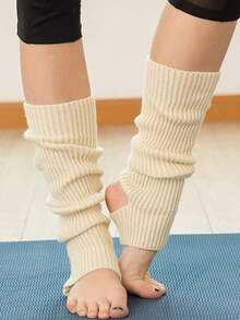 时尚瑜伽女式运动无趾训练舞蹈腿套，舒适保暖 - 彩色 - 查看 12