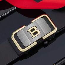 Men's Leather Belt With Automatic Buckle, Waist Belt For Young Men, Versatile Buckle-Less Pants Belt, 2025 New Style Autumn-Winter Accessories,Suitable For Teens, Youth,Men,Casual, Outdoor, Athletic, Vacation, Graduation Gifts, Birthday, Daily Wear