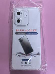 Transparent Four-Corner Anti-Fall Protective Case, Applicable For OPPO/OnePlus Series Smartphones, Transparent Four-Corner Anti-Fall Phone Case, Phone Case, Phone Protective Cover, Phone Shell, Phone Cover, Anti-Drop Phone Case, Transparent Phone Case, Minimalist Phone Case, Solid Color Phone Case, Transparent Phone Case, TPU Anti-Fall Phone Case (Military-Grade Anti-Drop)