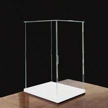 Display Case For Collectibles Assemble Clear Acrylic Box Alternative Glass Case For Display Action Figures Home Storage & Organizing - White - View 6