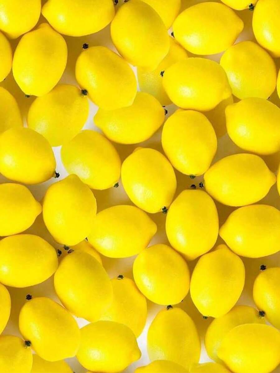10 件 3 英寸黄色人造柠檬假水果柠檬用于 DIY 柠檬花环藤蔓插花厨房餐桌花瓶填充摄影道具春夏装饰礼物生日毕业假植物