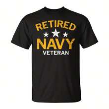 United States Navy Retired  Di Vintage T-Shirt - 黑色2 - 查看 1