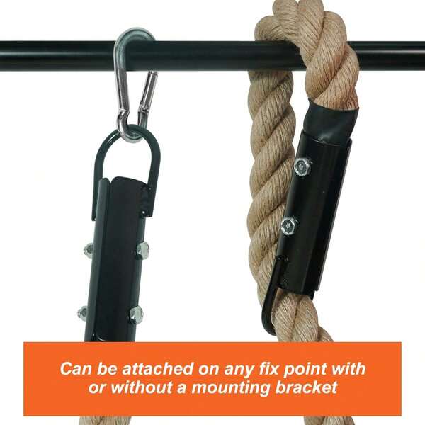 Yes4All Gym Climbing Rope For Fitness & Strength Training, 1.5-Inch Diameter – Length Available 10, 15, 20ft (1.5in - 20ft)