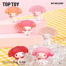 Miniso TOPTOY 酷洛米和美乐蒂汽水盲盒系列收藏玩具，可爱女孩礼物，可动人偶装饰 - 彩色 - 查看 6