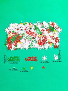 15/30/50g Weihnachts-Konfetti Tischglitzer, Metallic-Folien-Pailletten mit Strass, helle Weihnachts- und Neujahrs-Tischdekoration für Partys