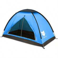 Night Backpacking Tent One 1 To 2 Persons Lightweight Waterproof Camping Hiking Tent Adults Kids Scouts Easy Setup Single LayerSpecialForCanada - Blue - View 13