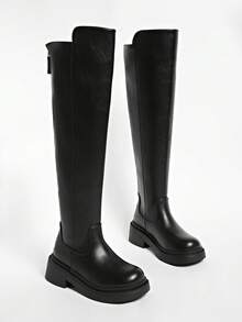 2025 Spring/Autumn New Back Zipper Thigh High Boots For Women, Tall Riding Boots Over The Knee Slim Fit,Fashionable Boots