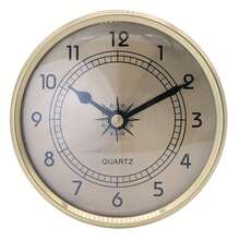 Diameter 90mm Gold Frame Wall Hanging Thermometer Alarm Clock Hygrometer Thermometer Barometer For Laboratories