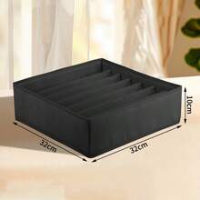 Four Piece Drawer Organizer Divider Foldable Closet Storage Organizer Basket And Fabric Organizer Box, Used For Storing Clothes, Underwear, Bras, Ties, Accessories, Socks