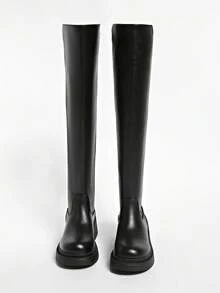 2025 Spring/Autumn New Back Zipper Thigh High Boots For Women, Tall Riding Boots Over The Knee Slim Fit,Fashionable Boots