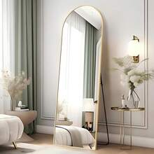 59x 16 Arch Full Length Mirror With Stand, Modern Full Body Mirror,Gold - 1 - 查看 6