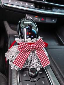 可爱的汽车换档旋钮盖，适用于手动和自动变速箱，装饰保护手柄盖套装