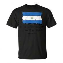 Medio N es mejor que nada Camiseta - Negro 1 - Ver 1