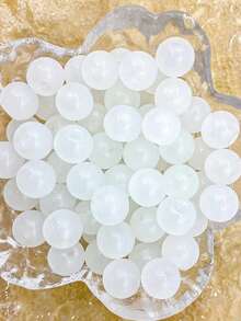 Ca. 60 Stücke 8mm klassische einfarbige Glasperlen für DIY Schmuckherstellung, geeignet für Armbänder, Halsketten, Alltagsmode