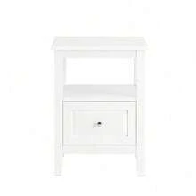 SoBuy Bedside Table FBT131-W - White - View 2
