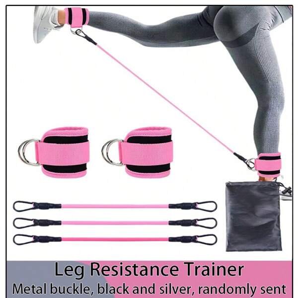 11 Piece Set, Resistance Bands, Men's And Women's Exercise Training Bands, 5 Sets Of Calf Elastic Bands, Pilates Elastic Bands