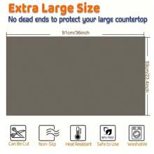 1片装大号硅胶厨房台面垫，防滑耐热桌面保护垫，多用途垫，厨房家居用品