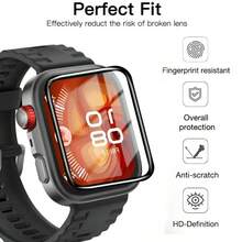 Accesorios compatibles con Watch Fit 4/4 Pro/Fit 3: Película protectora suave de borde curvo 3D, Funda protectora suave para Fit 4, Protector de pantalla - 3 piezas - Ver 4