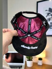 Gorra Dandy Hats Drop Summer Récords original negro ajustable panel único diseño urbano accesorio versátil fresco moda deportiva - Negro - Ver 6