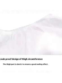 1pc Adult Leak-Proof Incontinence Underwear, Washable Low-Noise Reusable Adult Diaper Cover, Slip-On Waterproof Underwear, Unisex Washable Incontinence Pants, Comfortable Low-Noise Adult Diaper Cover, Transparent - Multicolor - View 4